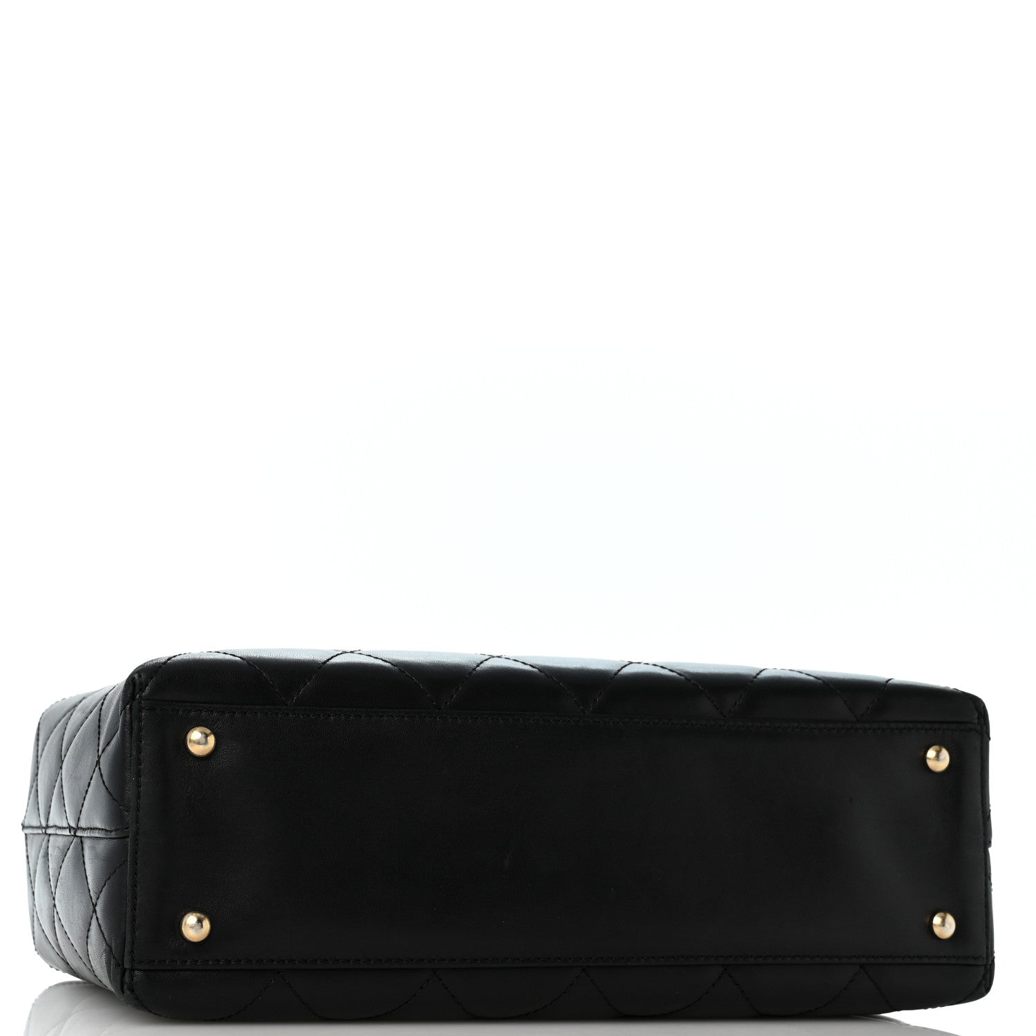 Chanel Lambskin Quilted Shoulder Bag Black Black 5 of 14