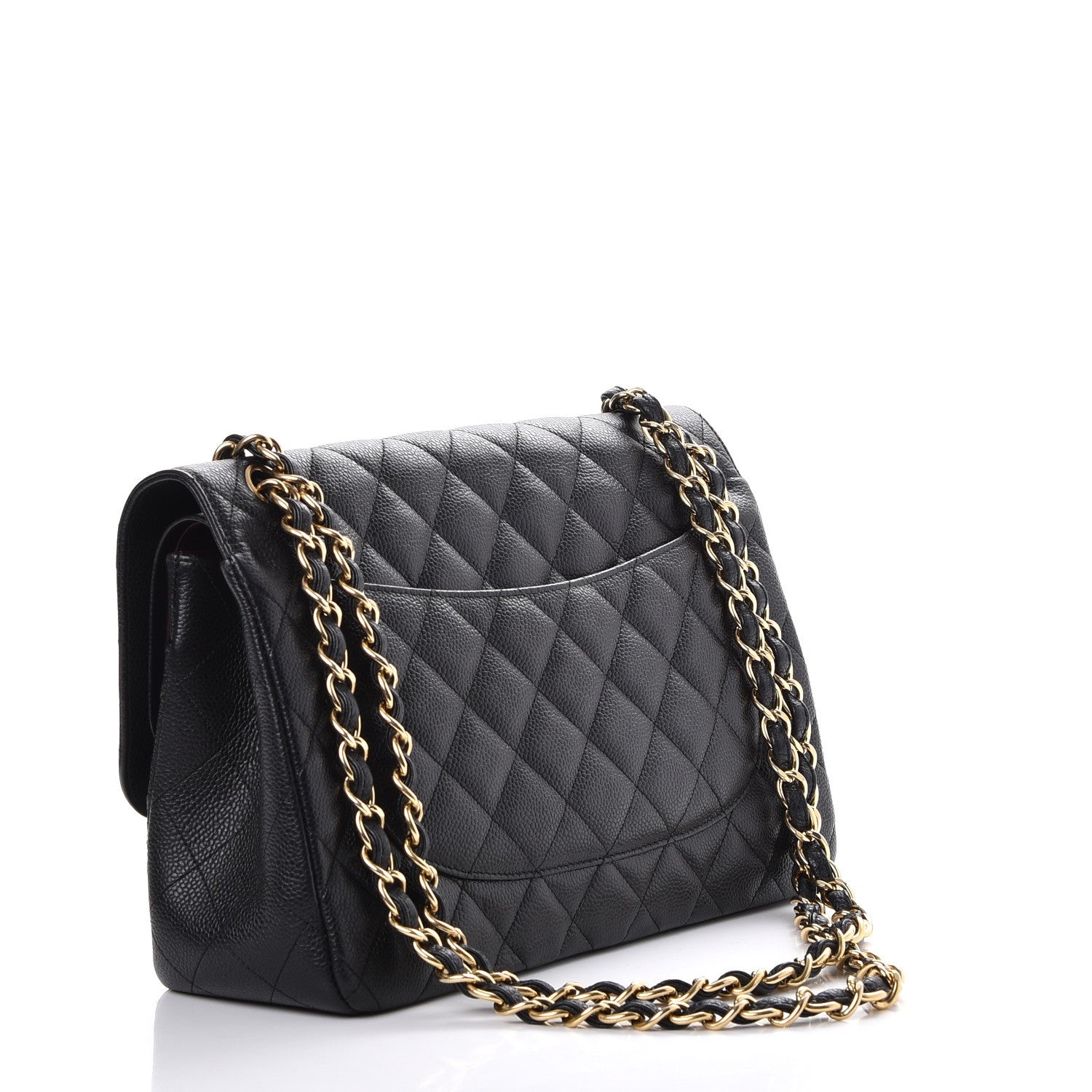Chanel Caviar Quilted Jumbo Double Flap Black 3 of 8