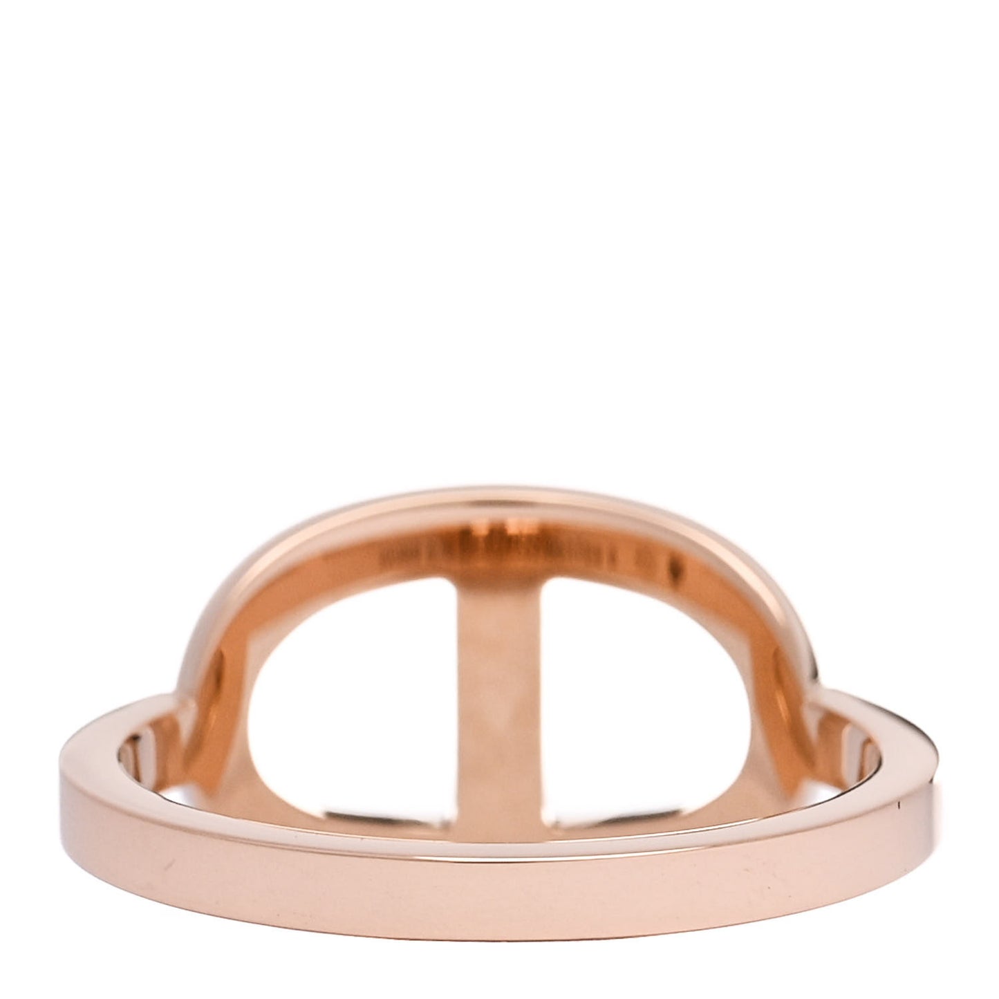 18K Rose Gold Diamond MM Chaine d'Ancre Contour Ring 53 6.25