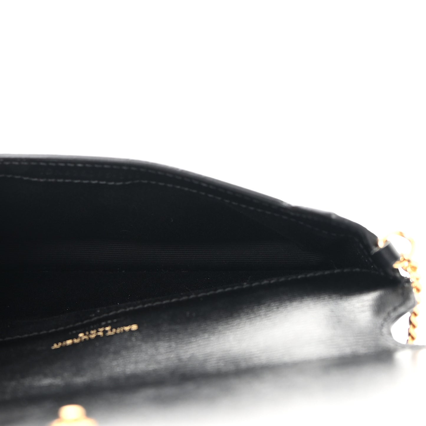 Smooth Calfskin Monogram Phone Holder Crossbody Black