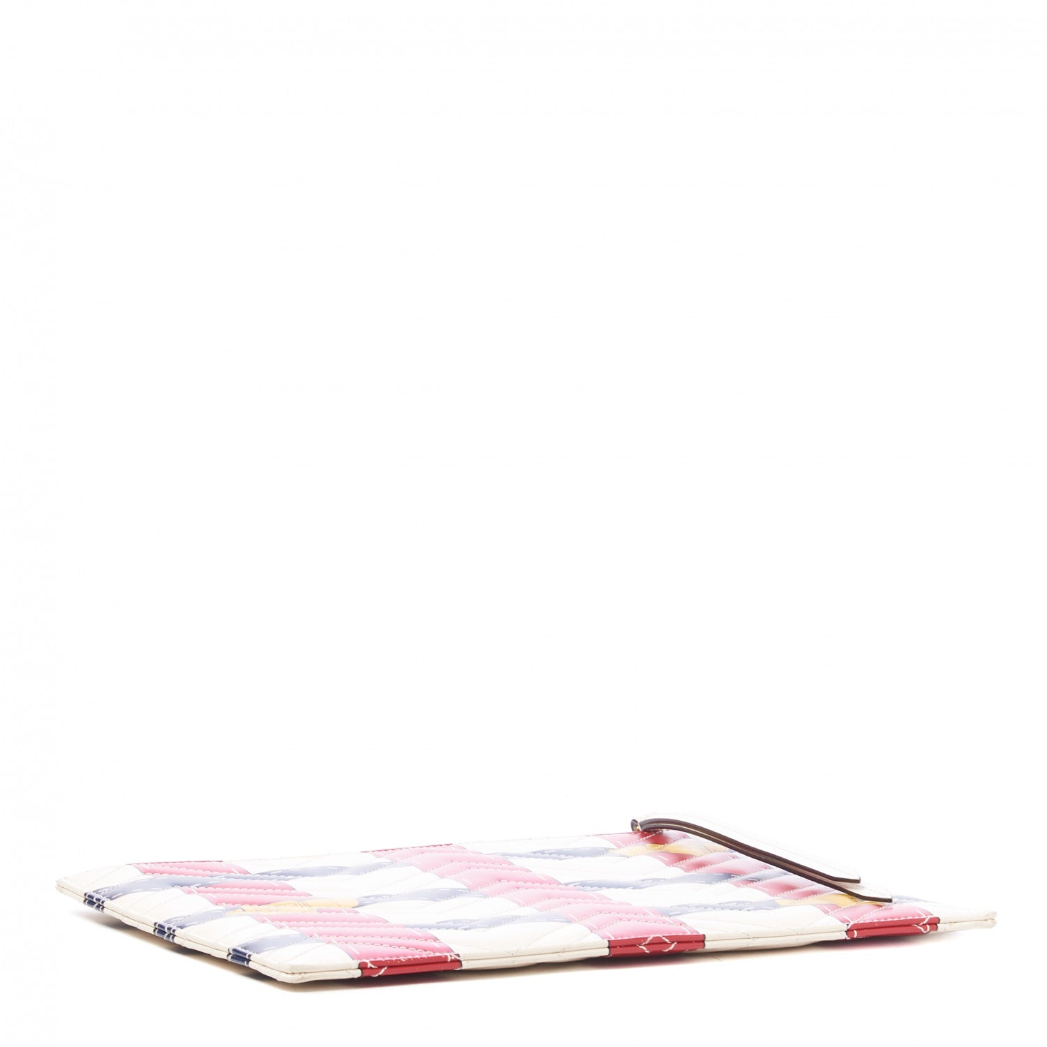 Gucci Calfskin Matelasse Trompe L'Oeil Print GG Marmont Zip Pouch White 3 of 8