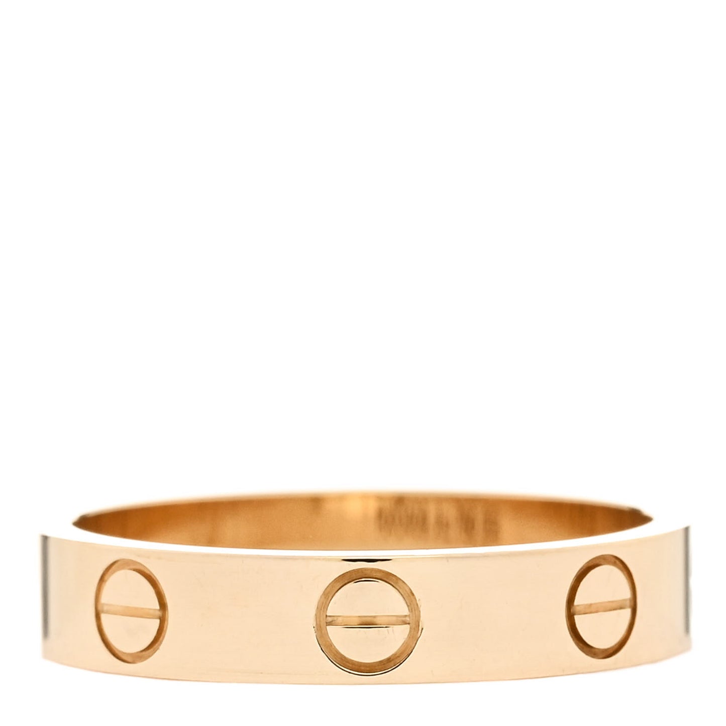 18K Yellow Gold 3.5mm LOVE Wedding Band Ring 51 5.75