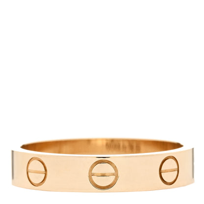 Cartier 18K Yellow Gold 3.5mm LOVE Wedding Band Ring 51 5.75 3 of 5