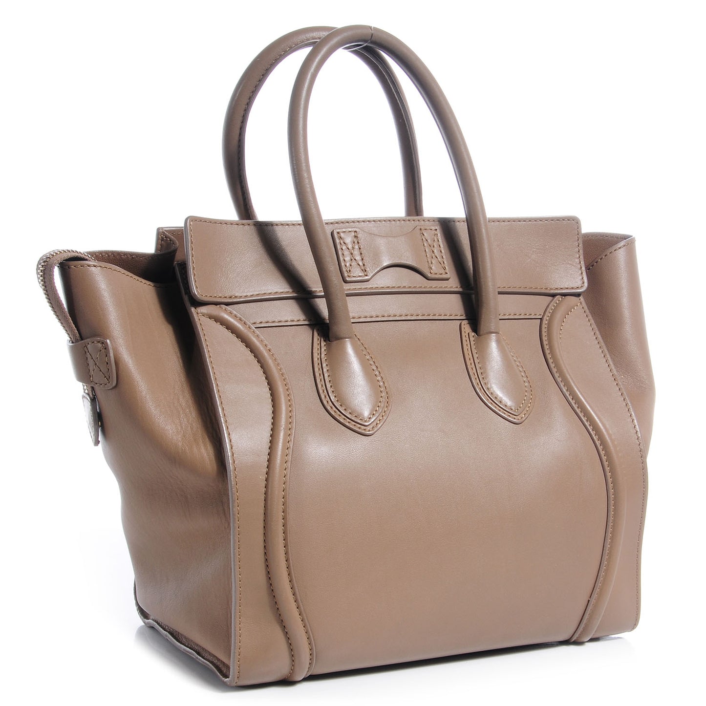 Smooth Calfskin Mini Luggage Camel