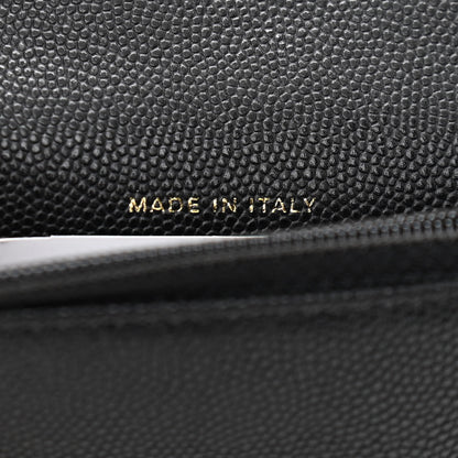 Chanel Caviar Quilted Pocket Twins Clutch With Chain Black 7 of 13