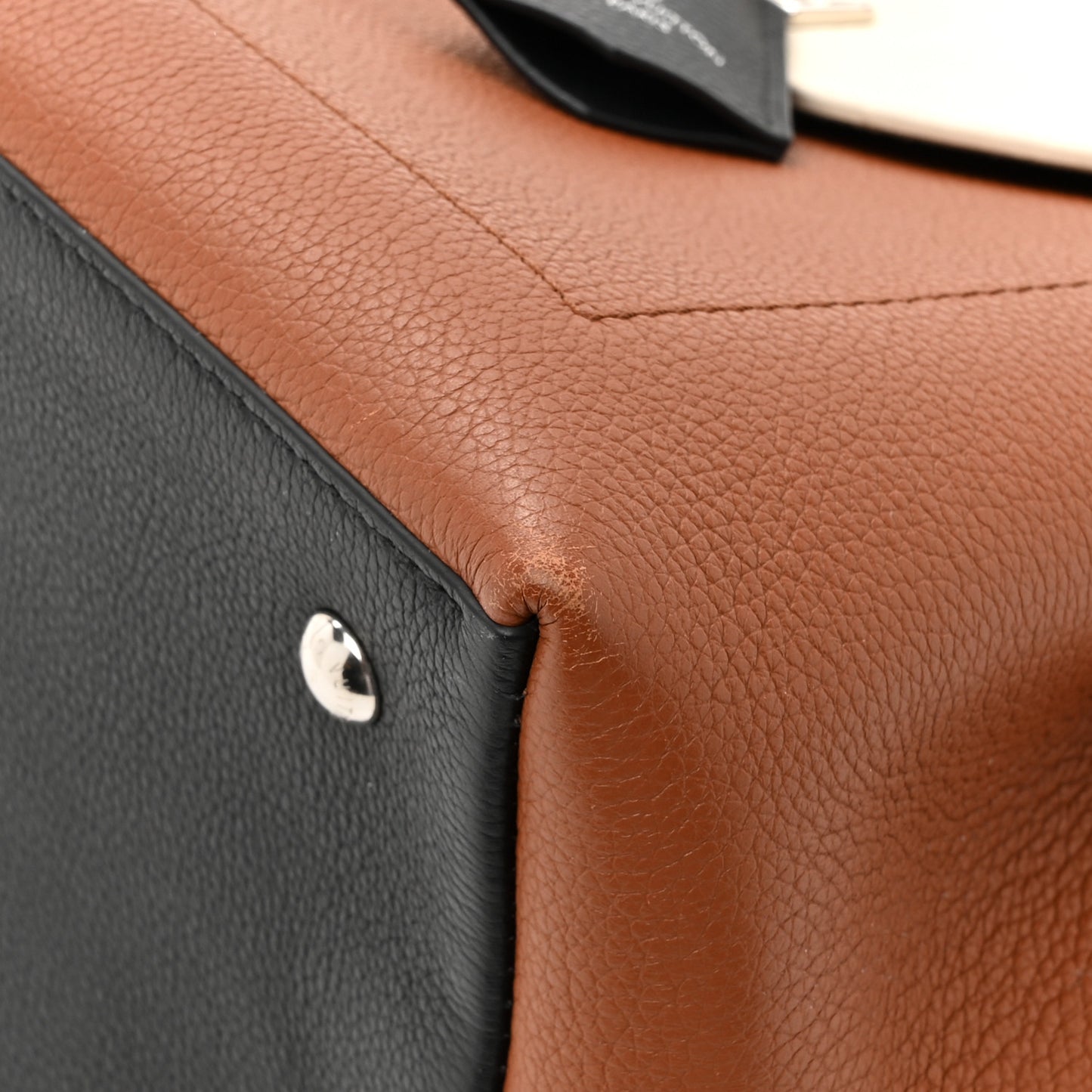 Soft Calfskin Lockme Ever BB Carmel Quartz Black