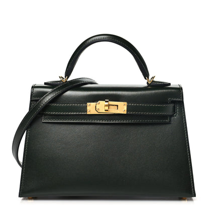 Hermes Box Mini Kelly Sellier 20 Vert Fonce 1 of 11