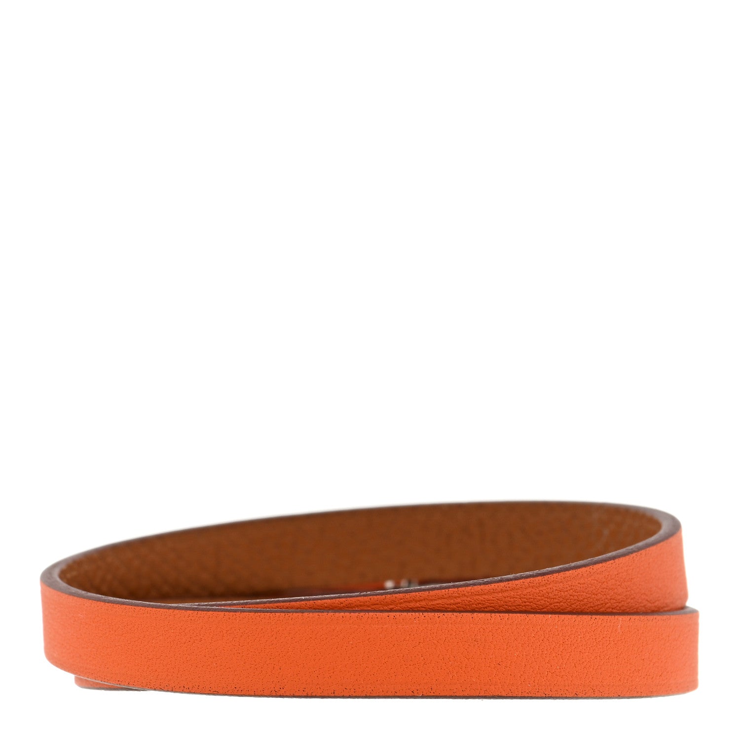 Hermes Epsom Behapi Double Tour Bracelet XS Feu 3 of 5