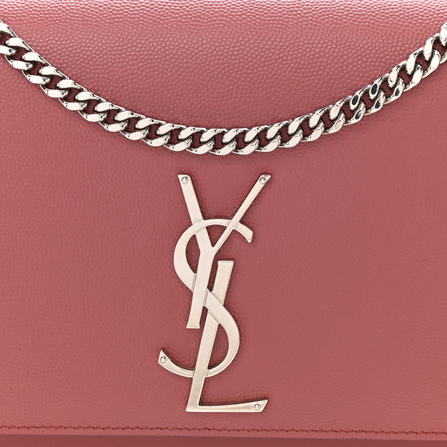 Grain De Poudre Medium Classic Monogram Kate Satchel Mystic Rose