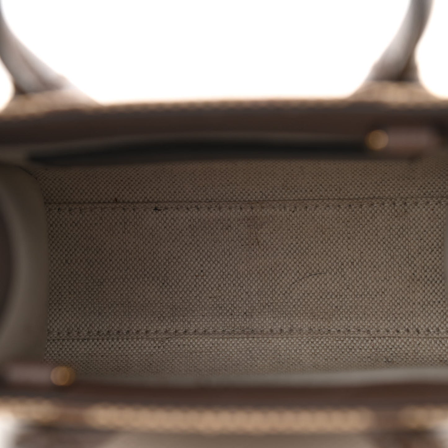 Monogram Jumbo GG Textured Dollar Calfskin Web Mini Vertical Tote Camel Ebony New Acero
