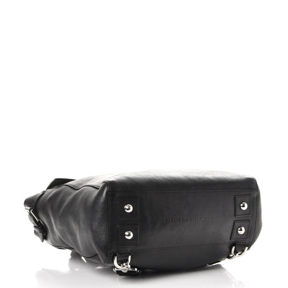 Mulberry Natural Leather Large Cara Delevingne Convertible Satchel Black 5 of 12