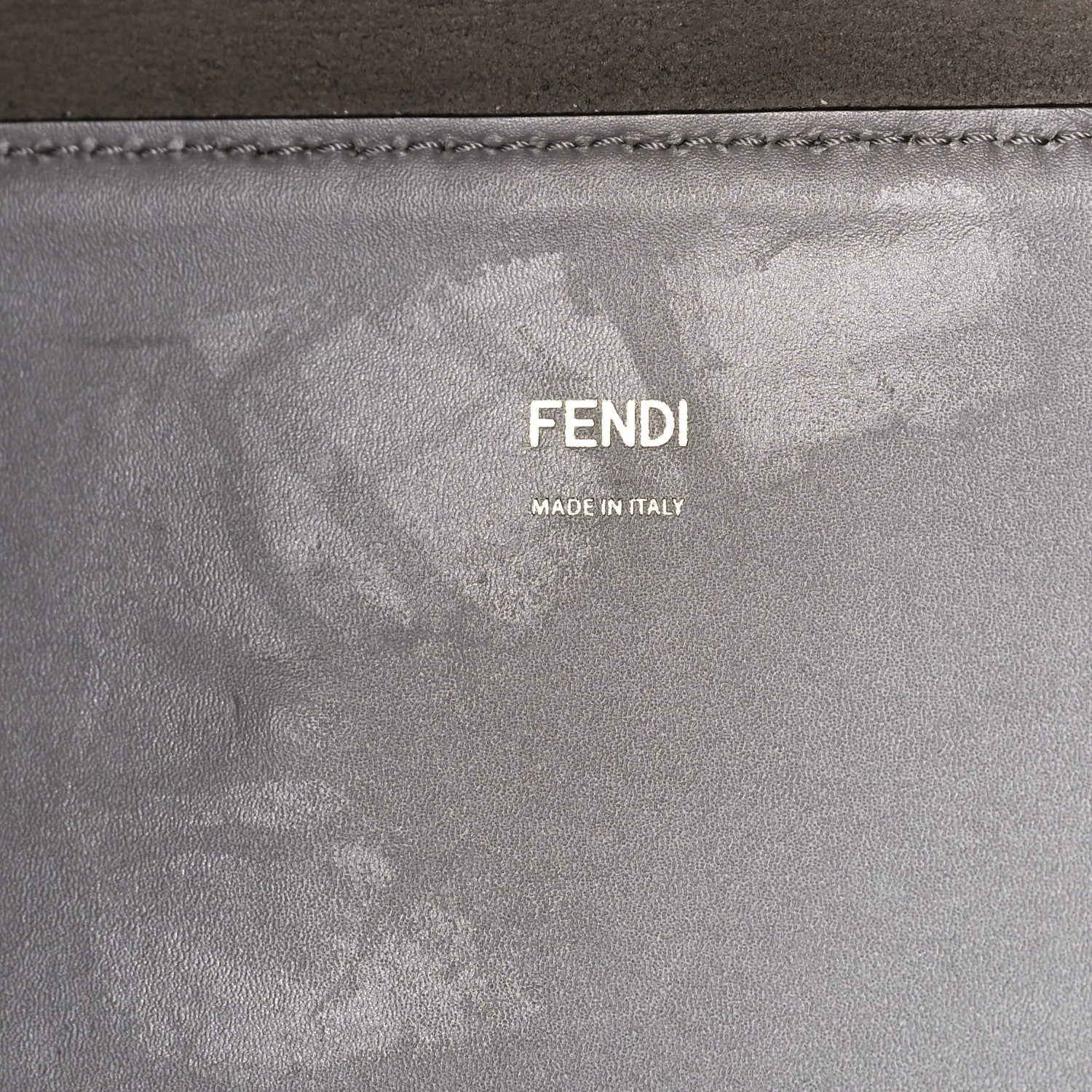 Fendi Vitello King Plexiglass Logo Embossed Medium Fendi Sunshine Shopper Tote Moon 10 of 10