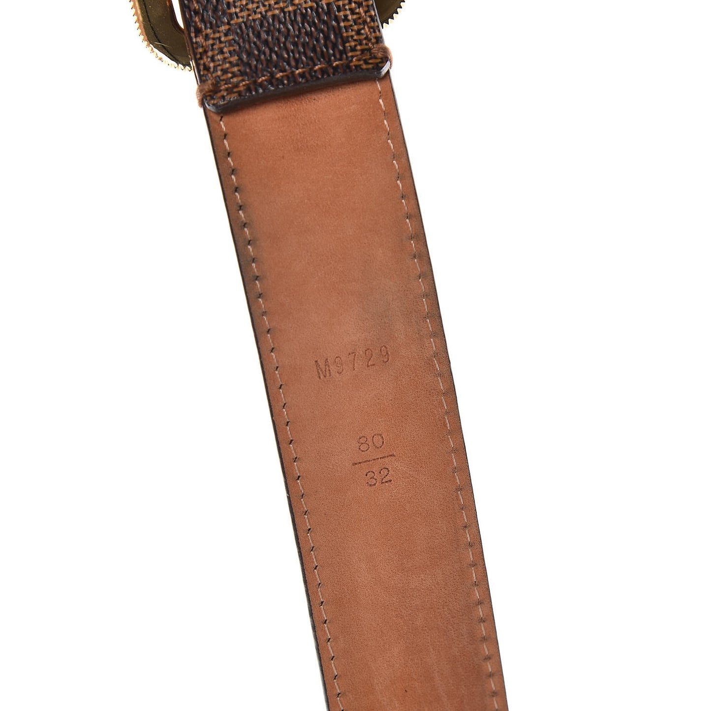 Damier Ebene Tresor Belt 80 32
