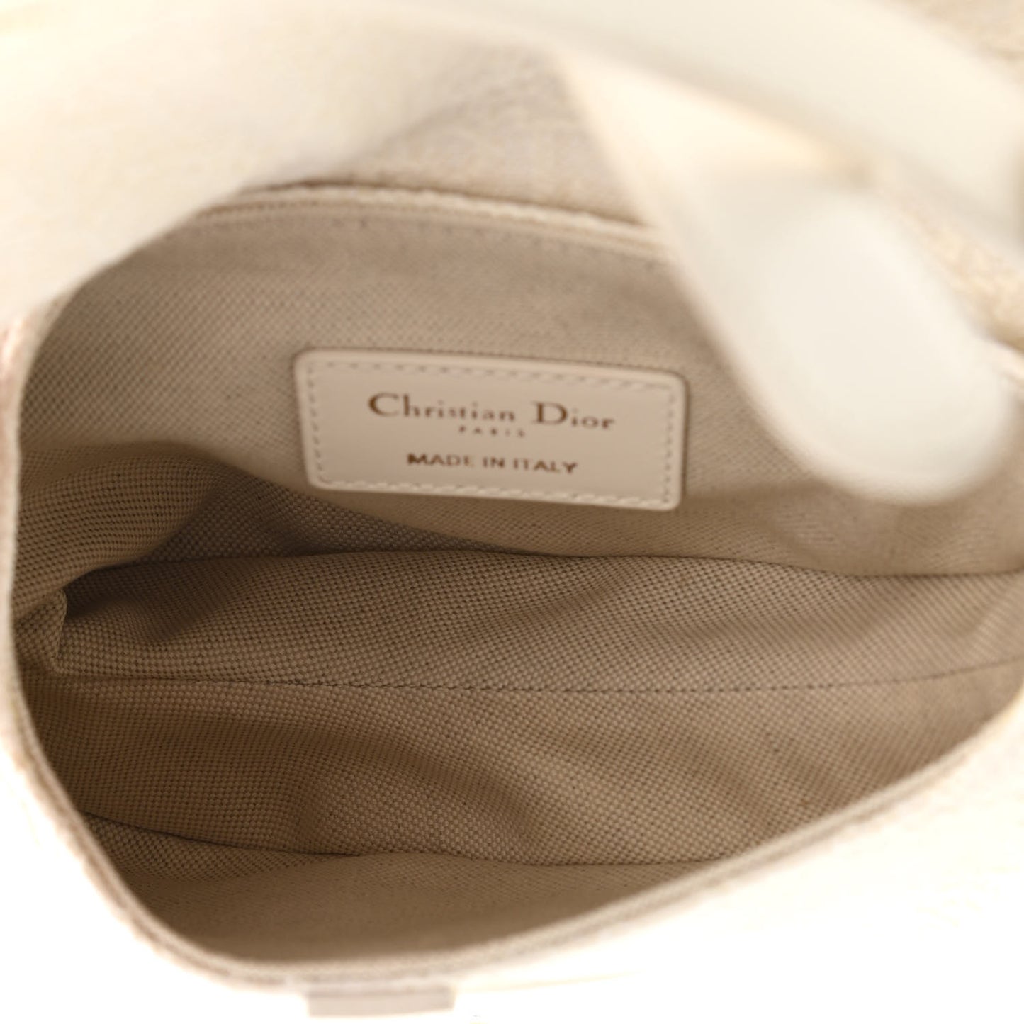 Oblique Mini Saddle Bag White