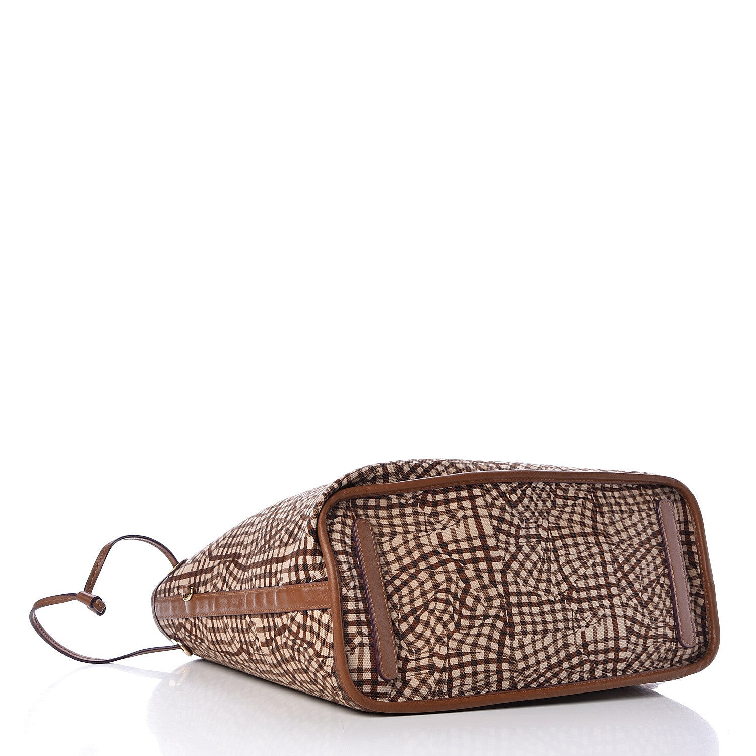 MCM Visetos Medium Liz Reversible Shopper Tote Cognac 8 of 22