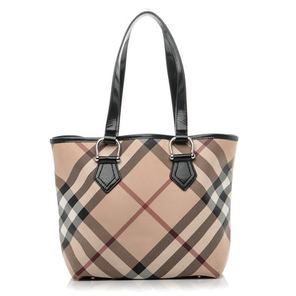 Burberry Nova Check Medium Tote Black 1 of 8