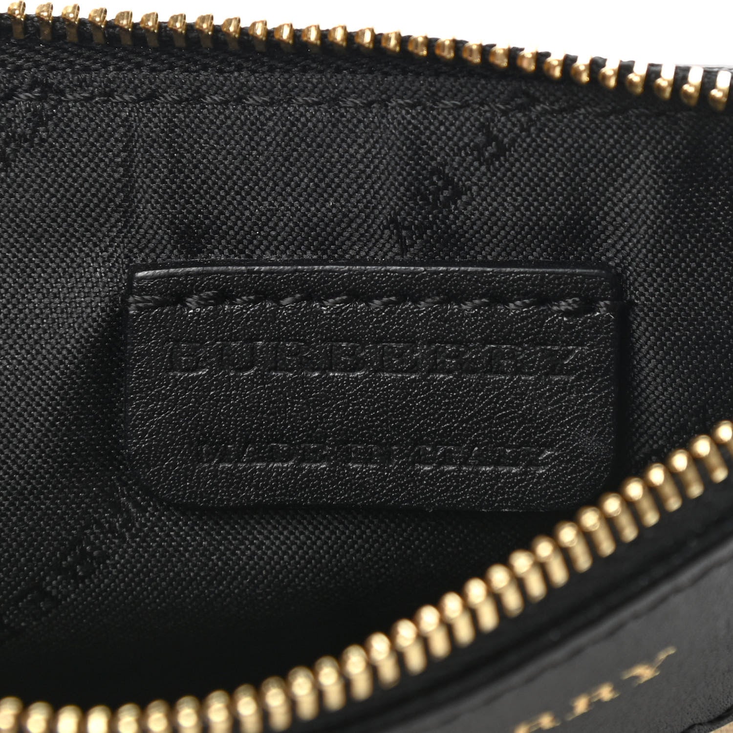 Burberry Haymarket Check Zip Pouch Black 7 of 8
