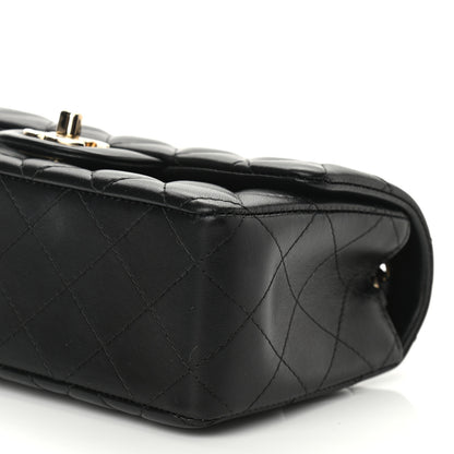 Chanel Lambskin Quilted Mini Rectangular Flap Black 10 of 12