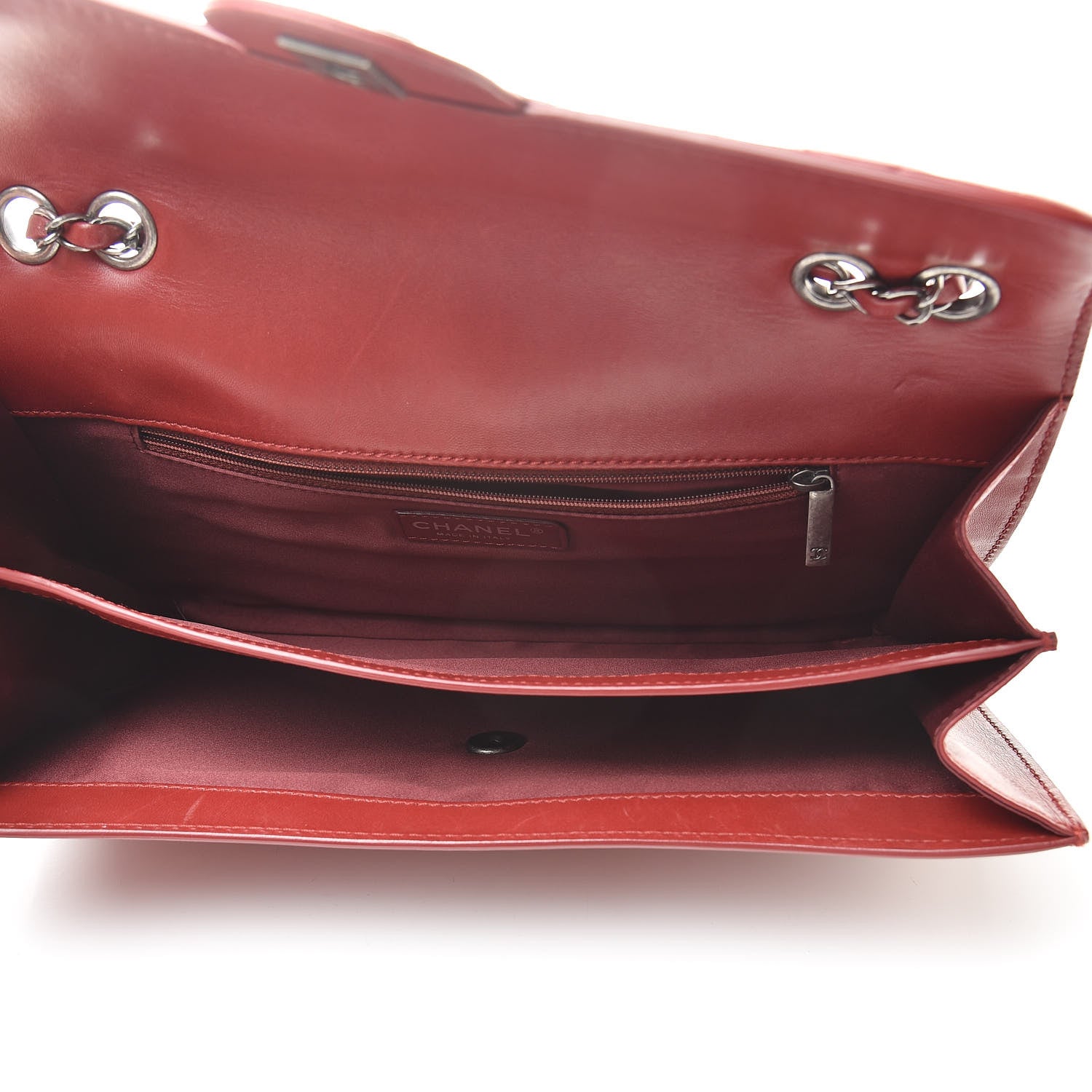 Chanel Lambskin Quilted Citizen Zip Flap Red 5 of 15