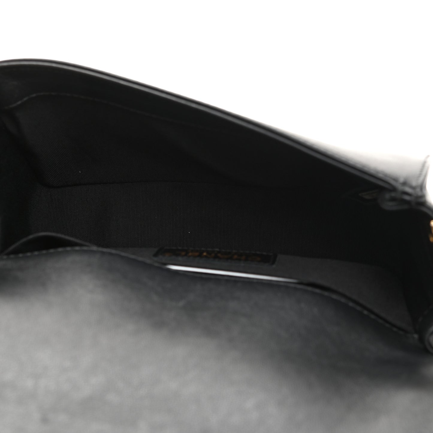 Sheepskin Braided Small Boy Reverso Flap Black