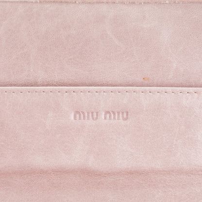 Miu Miu Nappa Matelasse Lux Flap Wallet Mughetto 6 of 8
