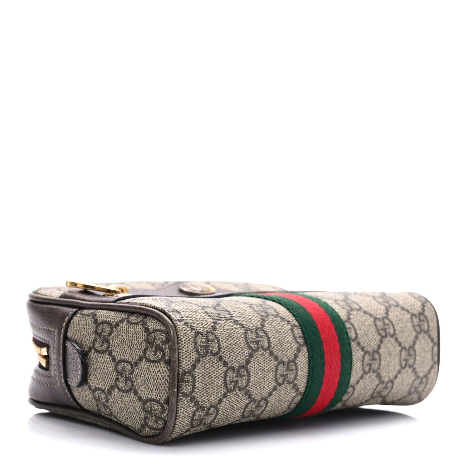 Gucci GG Supreme Monogram Web Small Ophidia Belt Bag 75 30 Dark Brown 4 of 10