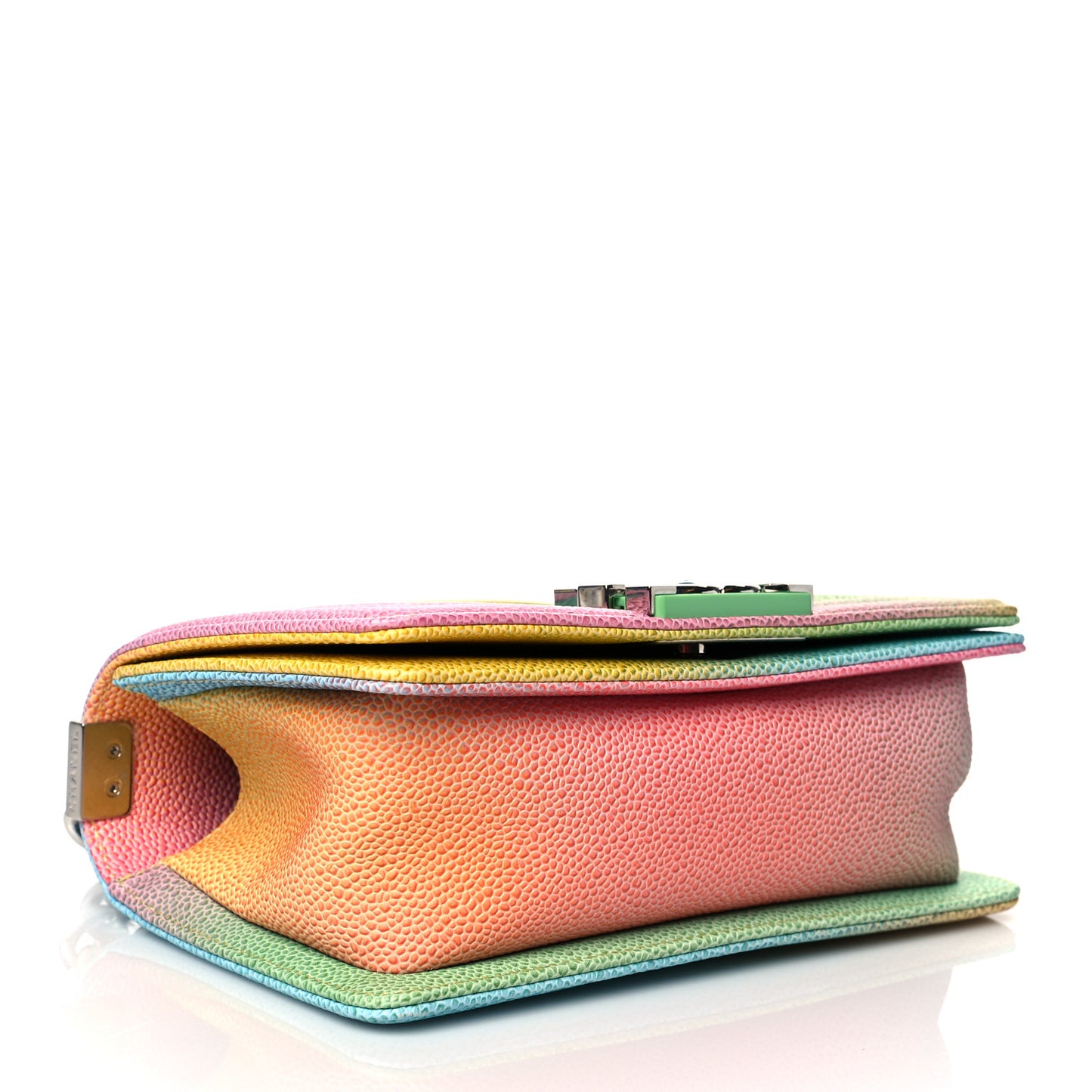 Caviar Quilted Small Cuba Rainbow Boy Flap Multicolor