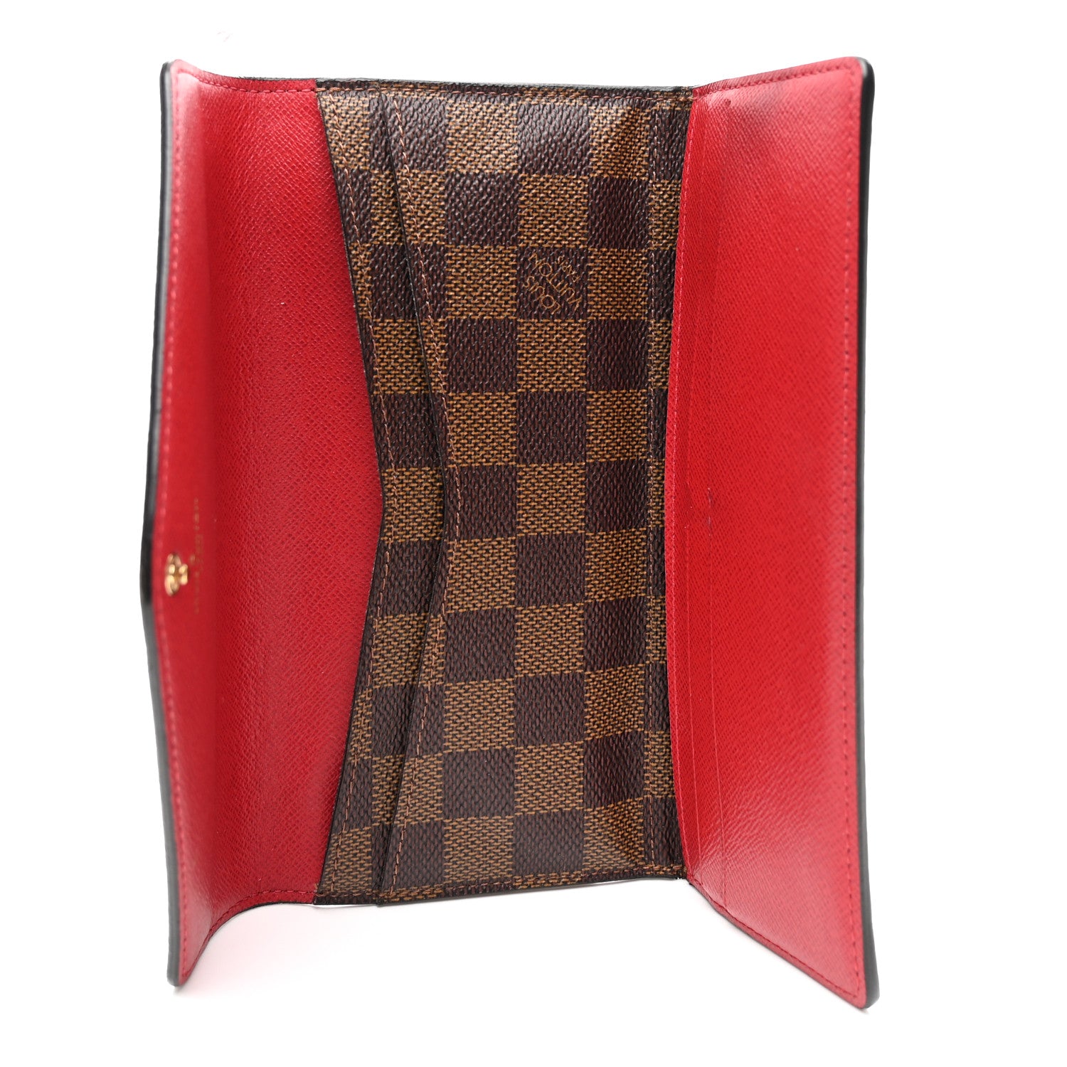 Louis Vuitton Damier Ebene Josephine Wallet Red 1880167 – FASHIONPHILE