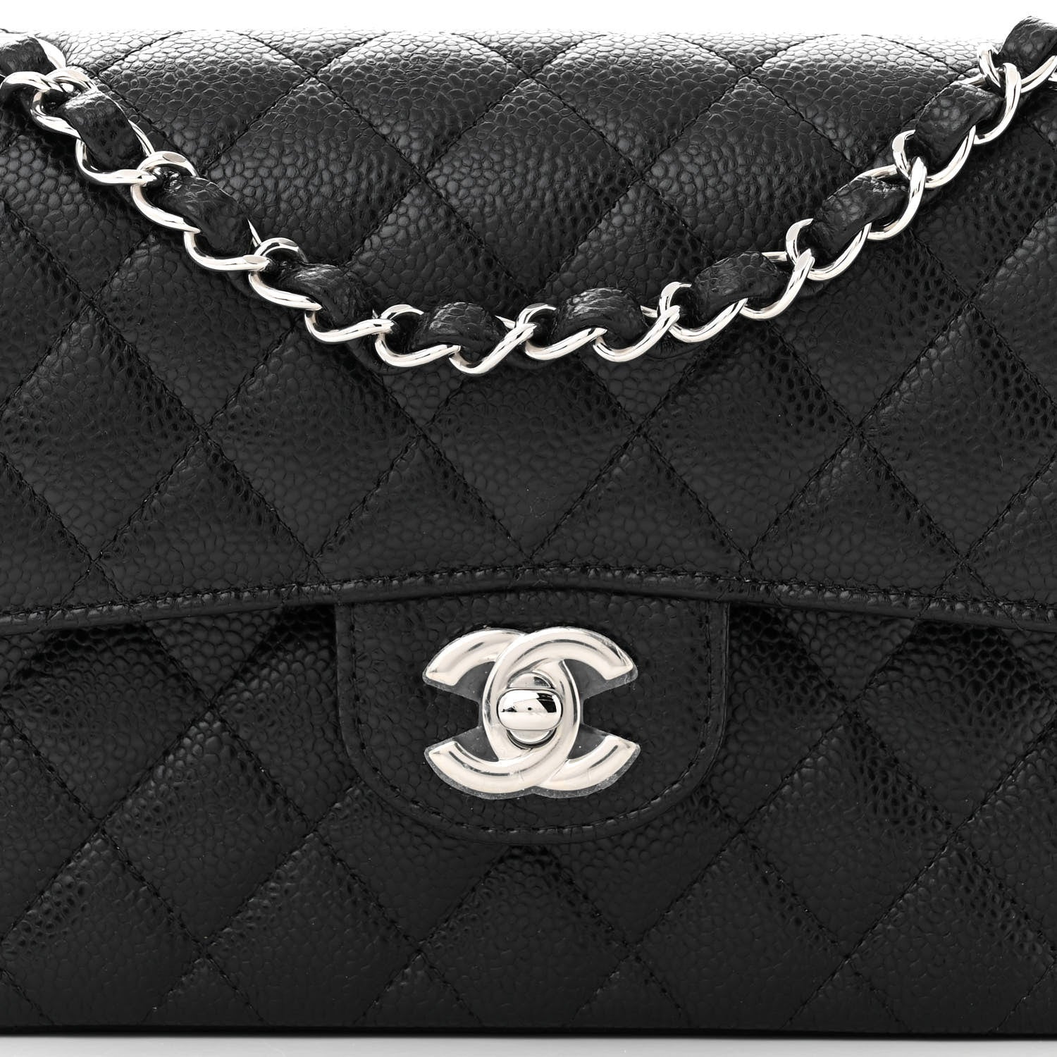 Chanel Caviar Quilted Small Double Flap Black 8 of 11