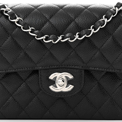 Chanel Caviar Quilted Small Double Flap Black 8 of 11