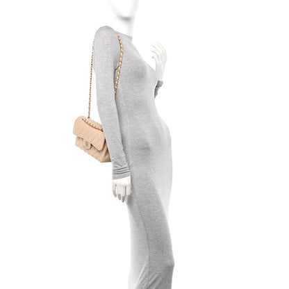 Chanel Caviar Quilted Small Double Flap Beige 2 of 11