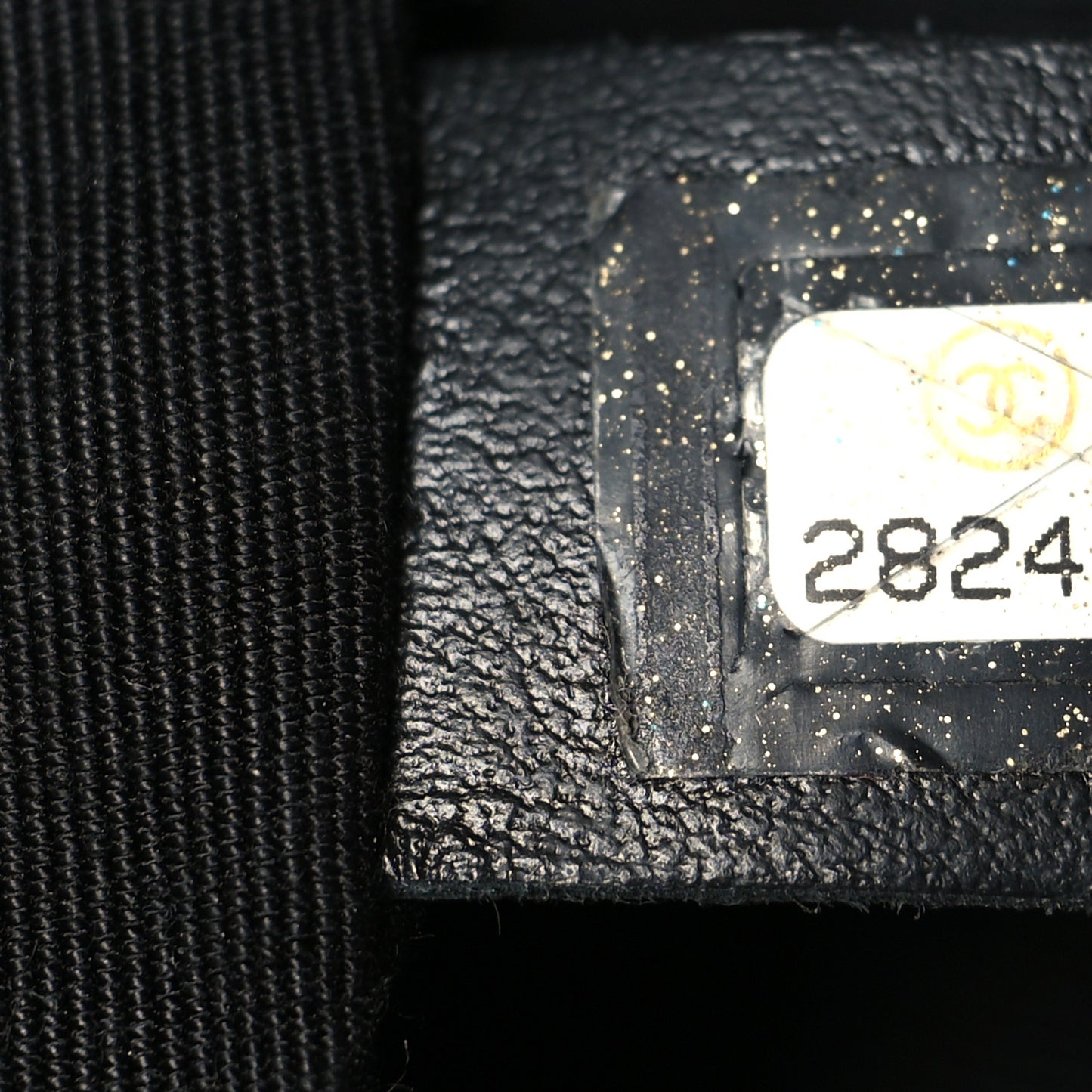 Lambskin Quilted Small Drawstring Shopping Bag Black