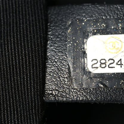 Chanel Lambskin Quilted Small Drawstring Shopping Bag Black 7 of 10