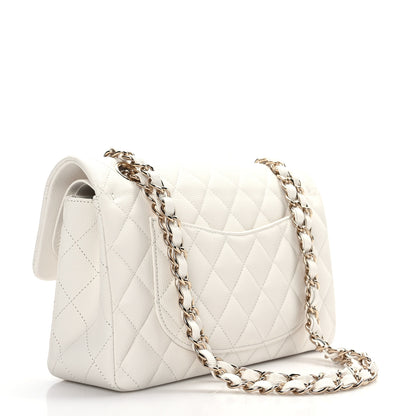 Chanel Caviar Quilted Small Double Flap White 3 of 9