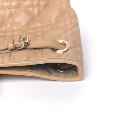 Christian Dior Coated Canvas Cannage Small Panarea Tote Beige 10 of 30
