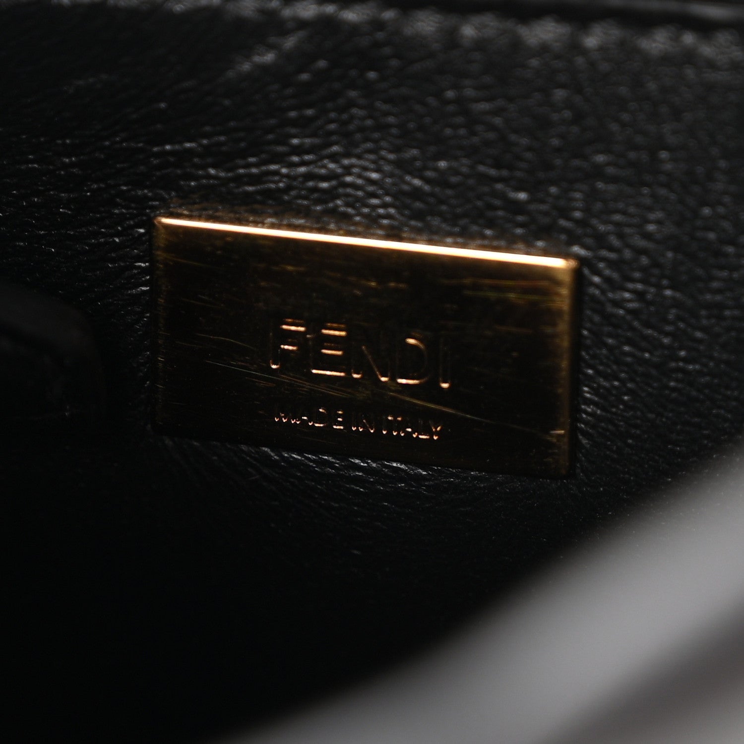 Fendi Nappa Mini Peekaboo Iconic Satchel Black 5 of 9