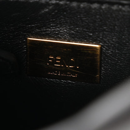 Fendi Nappa Mini Peekaboo Iconic Satchel Black 5 of 9