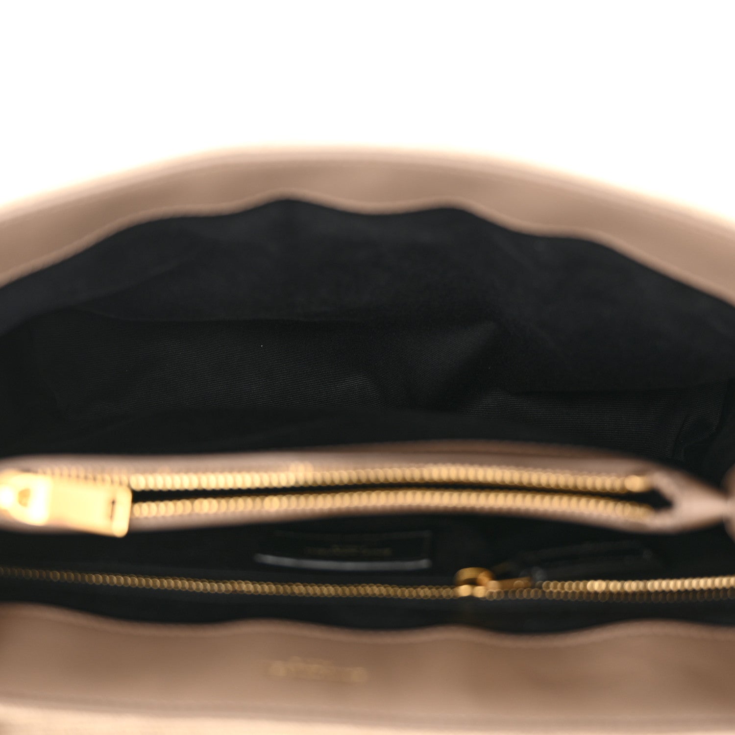 Saint Laurent Linen Y Quilted Monogram Medium Loulou Chain Satchel Natural Taupe 5 of 11
