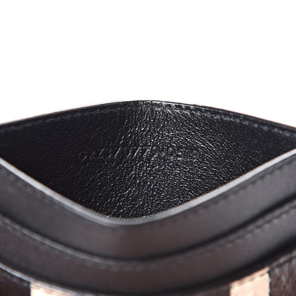 Saint Laurent Elaphe Striped Card Case Black 6 of 7