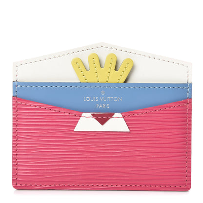 Louis Vuitton Epi Tribal Mask Card Holder Pivoine 1 of 7