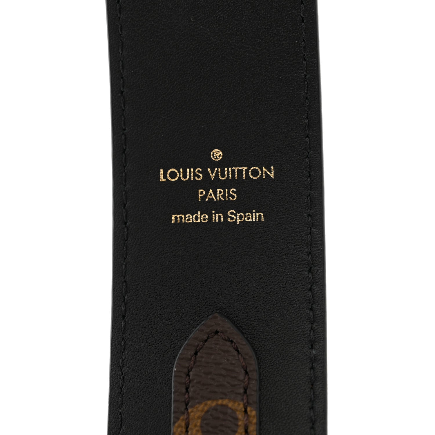 Louis Vuitton Monogram Bandouliere Shoulder Strap Black 3 of 4