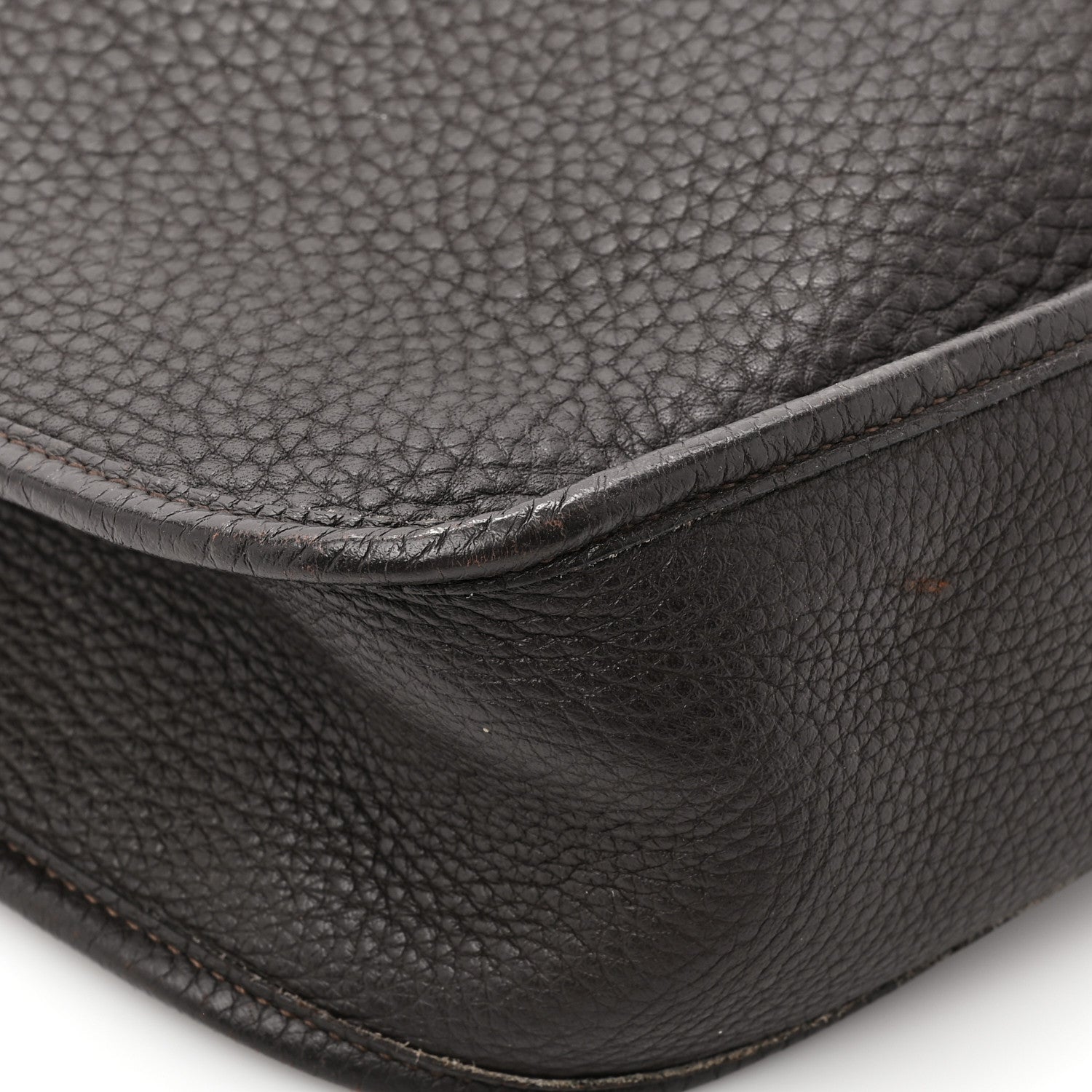 Hermes Taurillon Clemence Evelyne GM Chocolate 14 of 15
