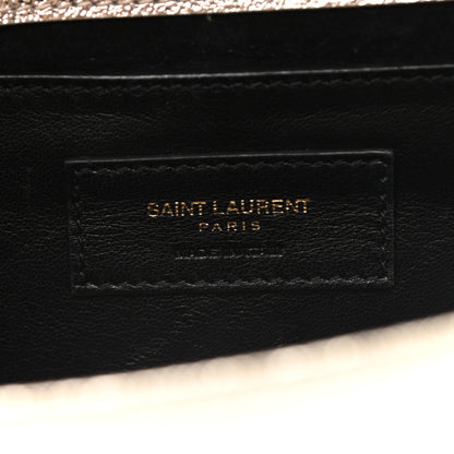 Saint Laurent Metallic Calfskin Medium Classic Monogram Kate Satchel Pale Gold 6 of 8