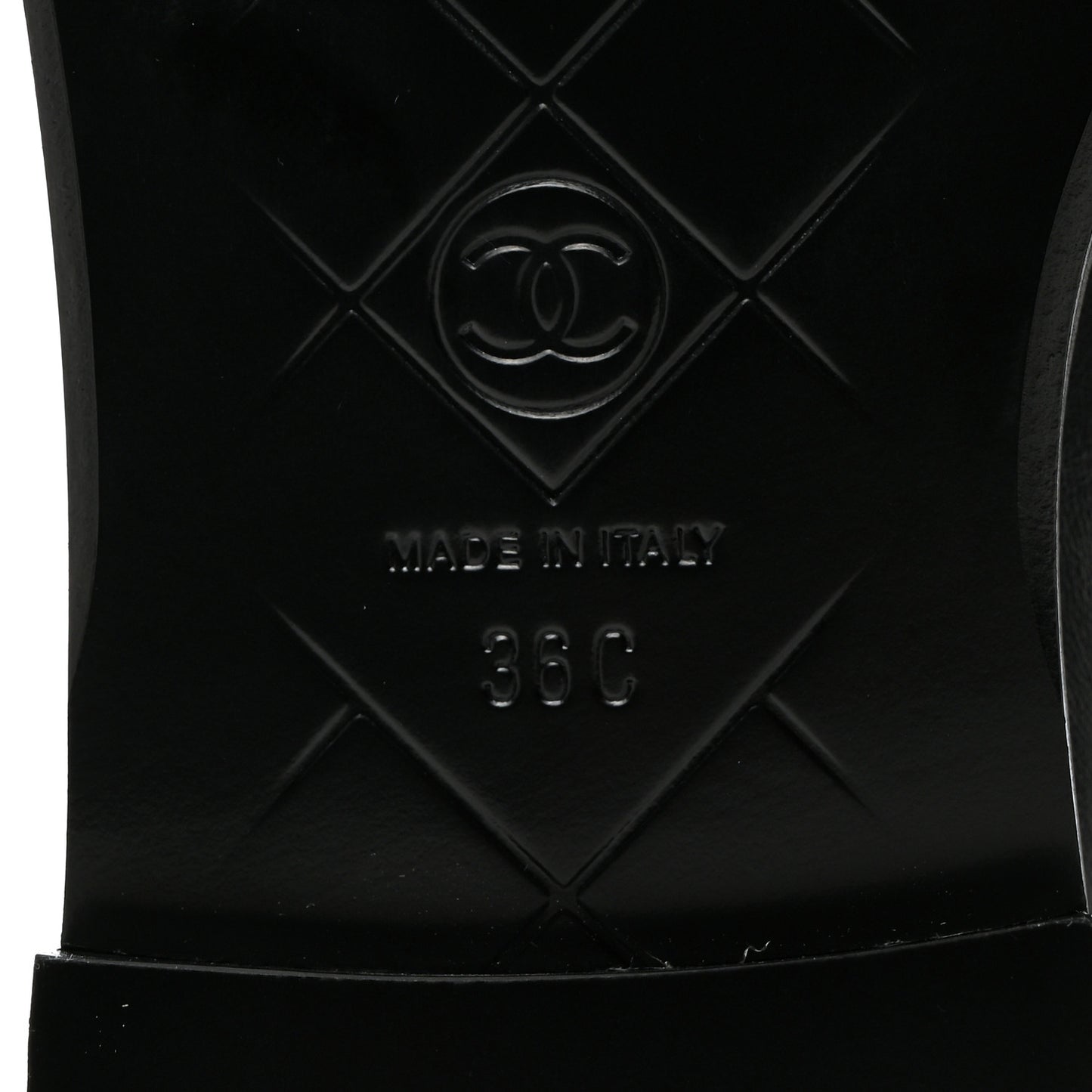 Lambskin Quilted CC Turnlock Loafers 36 Black