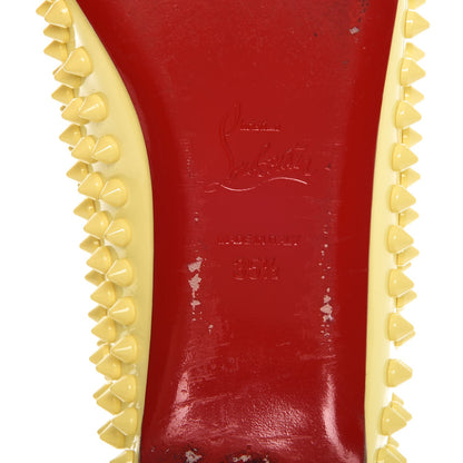 Christian Louboutin Patent Pigalle Spikes Flats 35.5 Lemon 8 of 12