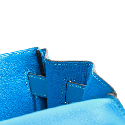 Hermes Evercolor Kelly Retourne 28 Bleu Hydra 6 of 10