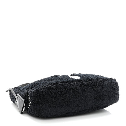 Prada Terry Cloth Mini Re-Edition 2000 Bag Black White 4 of 9