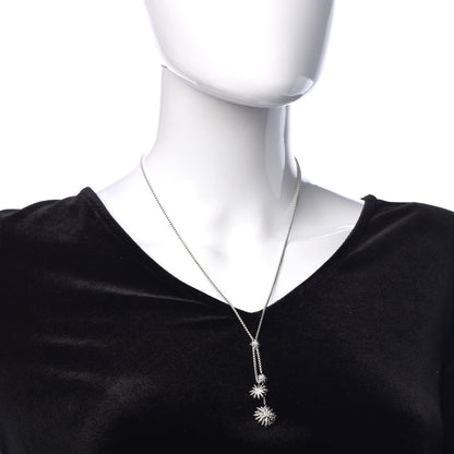 Tiffany DAVID YURMAN Sterling Silver Diamond Starburst Y Necklace 2 of 5