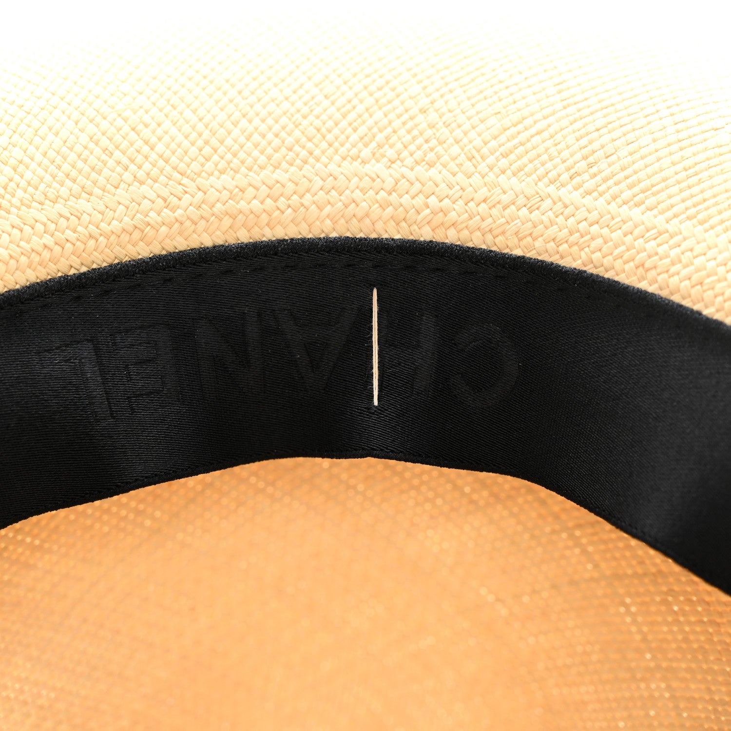 Chanel Straw CC Fedora Hat M Beige 11 of 12
