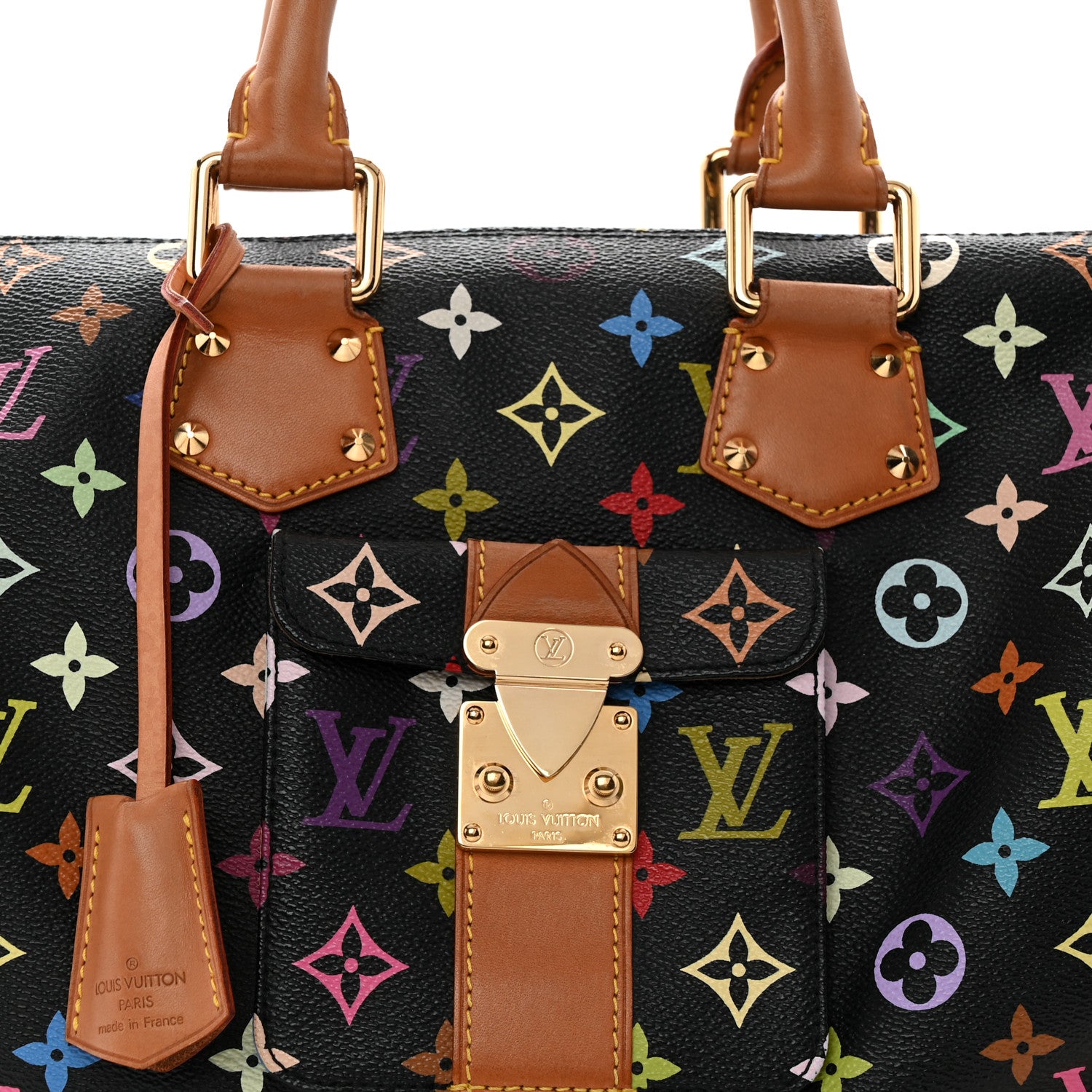 Louis Vuitton Monogram Multicolor Speedy 30 Black 7 of 10